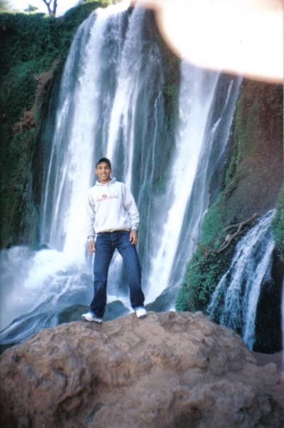 c'est moi a coté de le cascade de ouzzoud